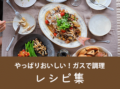 やっぱりおいしい!ガスで調理!レシピ集
